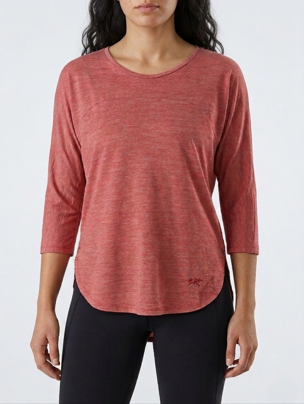 Arc’teryx Joni 3/4 Sleeve Tee Heathered Lightweight Pink Size S